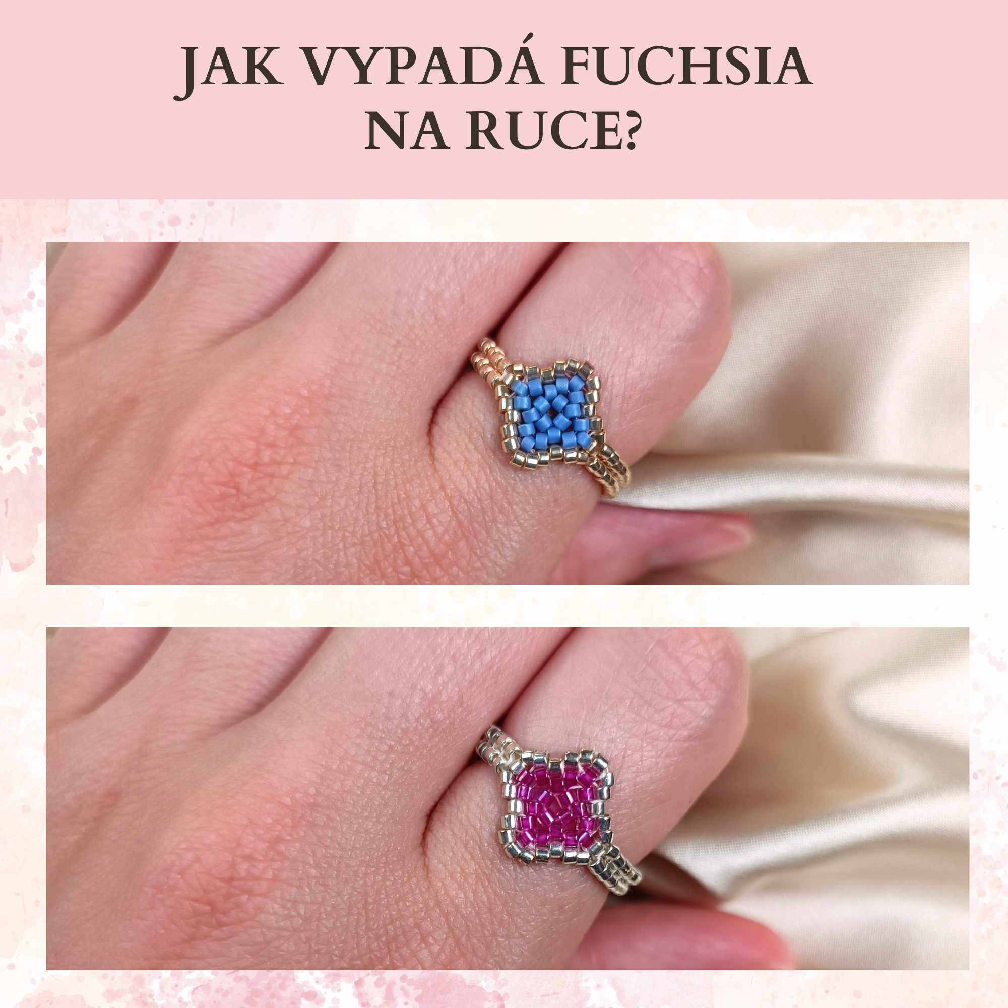 Návod na korálkový prsten Fuchsia PDF