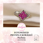 Fotonávod na prsten z korálků Fuchsia PDF